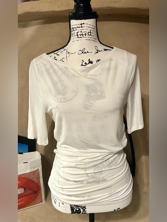 Rag & Bone Luca Shirred Short Sleeve Top - Picture 3 of 7